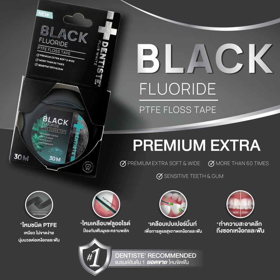 Dental Black Fluoride Floss - Image 10