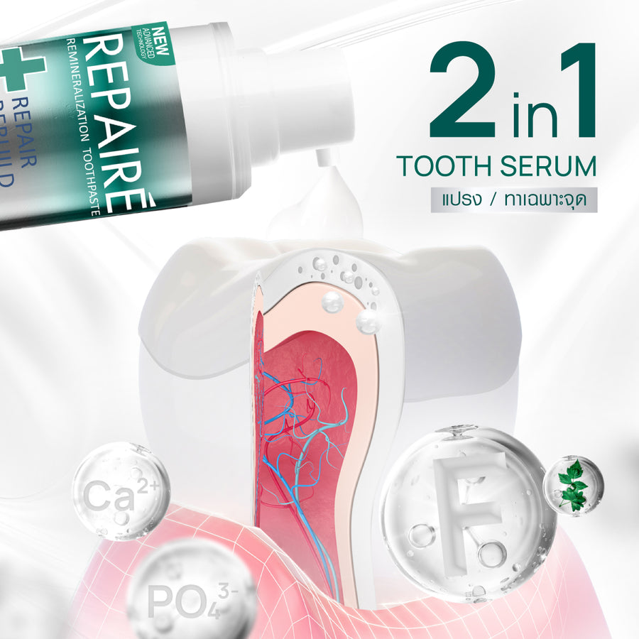 [2 Free 6] Dentiste' Repaire 2in1 70g Free Brush x2 Advanced Care x1 - Image 3