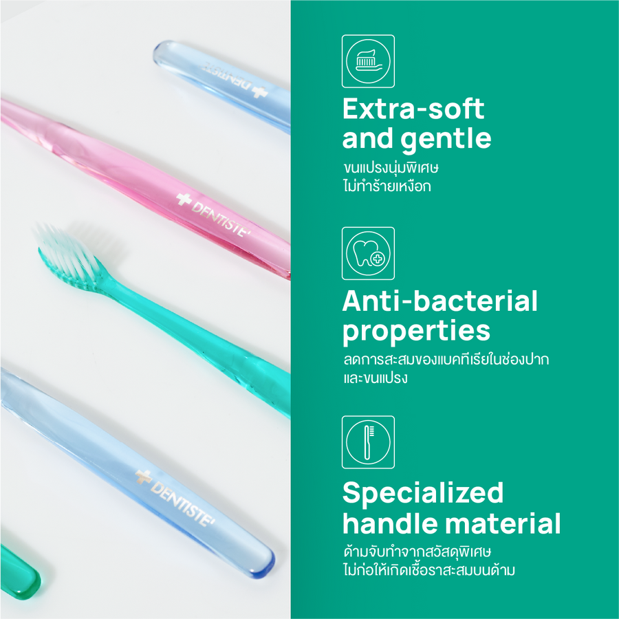 [Free Gift] Anti Bacteria Toothbrush (Japan) - Pink - Image 5