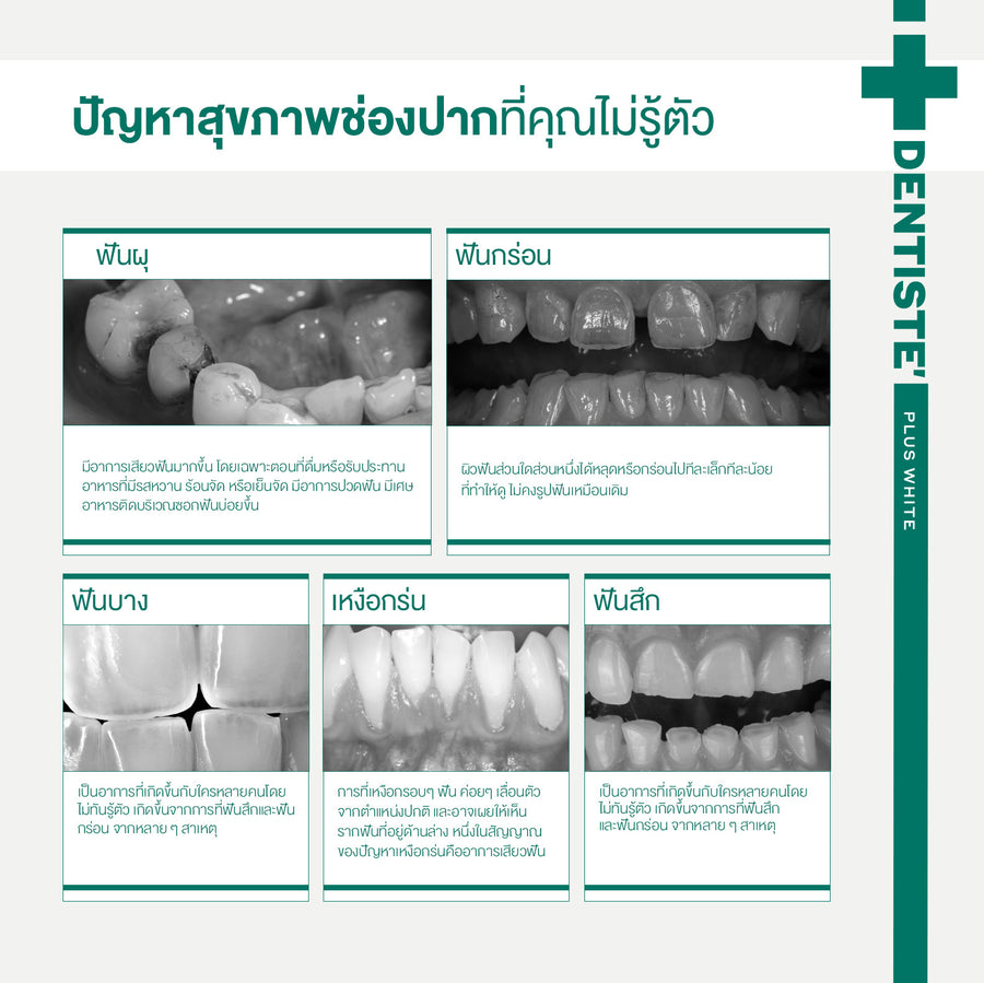 [2 Free 4] Dentiste' Remin Fluoride 15 g. & Repaire X3 70 g. Free! Toothbrush x3 & Magic Brush x1