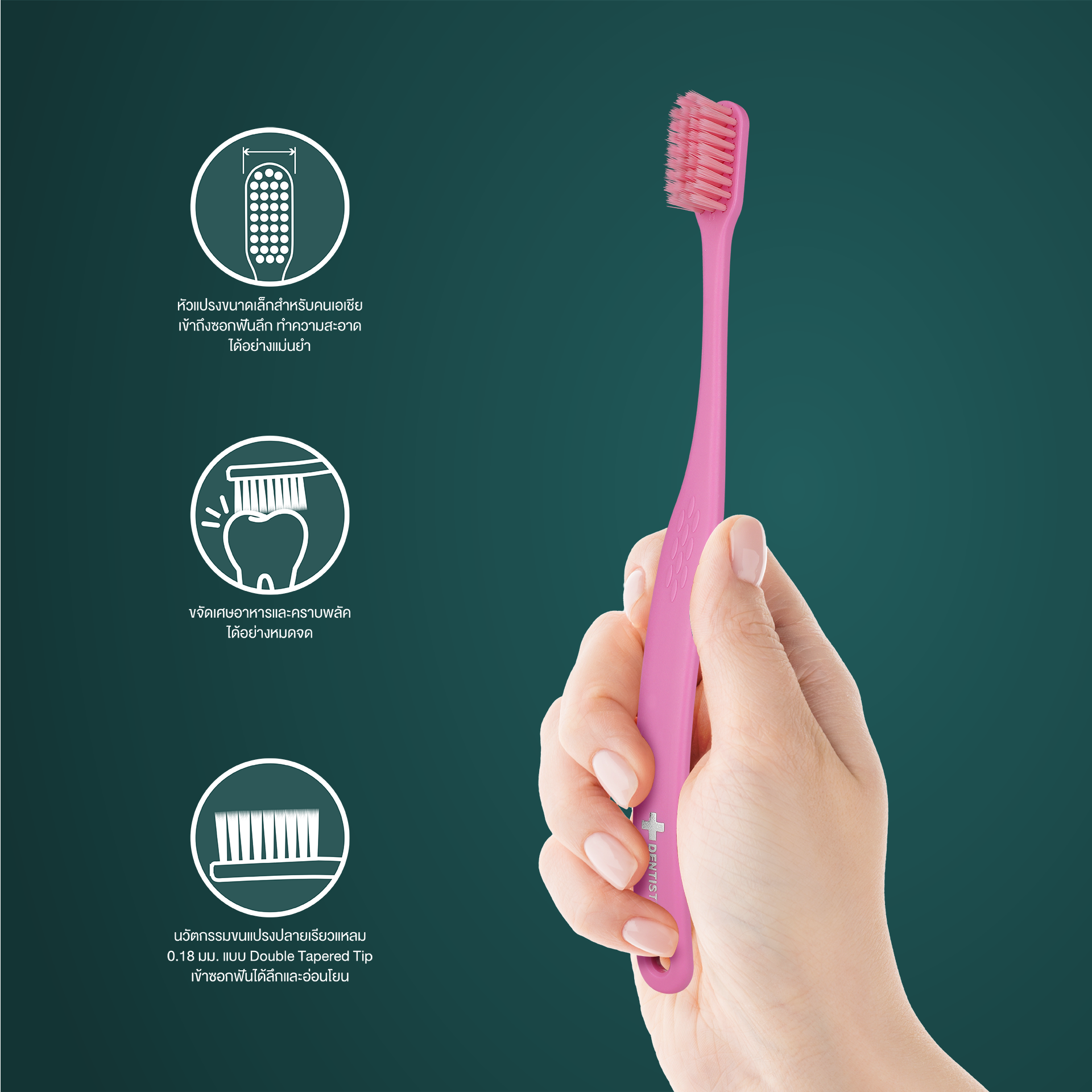 Ergonomic Toothbrush Twin Pack (Random Color) - Image 3