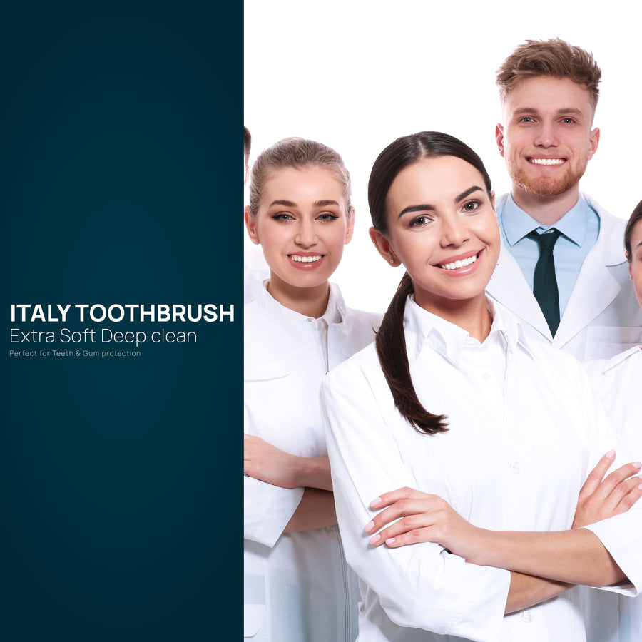Italy Toothbrush (Pack 3) + Original Toothpaste Tube (5 g. x 3 pcs) - Image 5