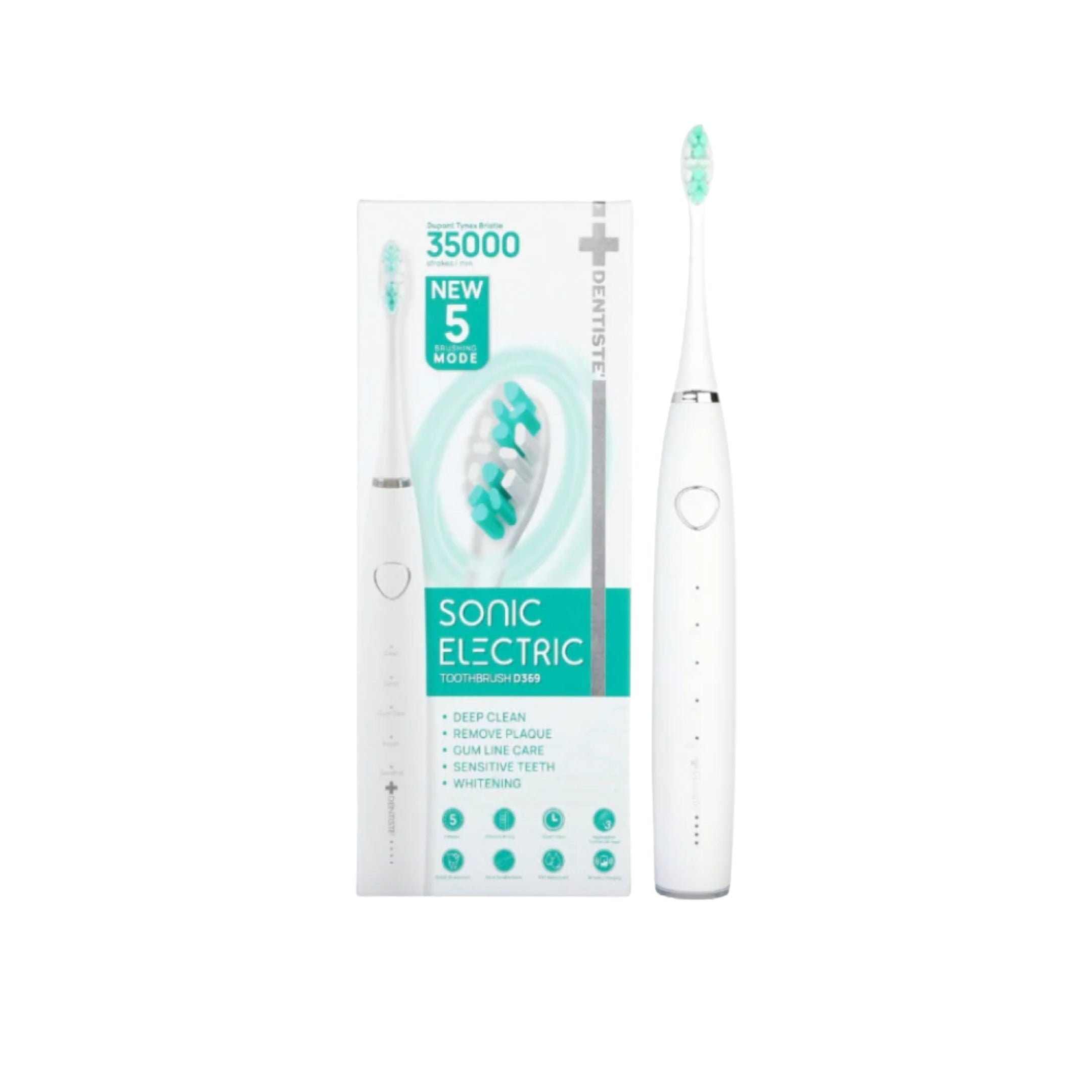 [1 Free 1] Sonic Electronic Toothbrush (5 Mode) - Image 3
