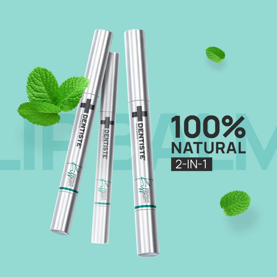 [NEW!] Dentiste' 100% Natural Kiss Lip Balm Fresh Mint / Fresh Lemon 1.5 g.