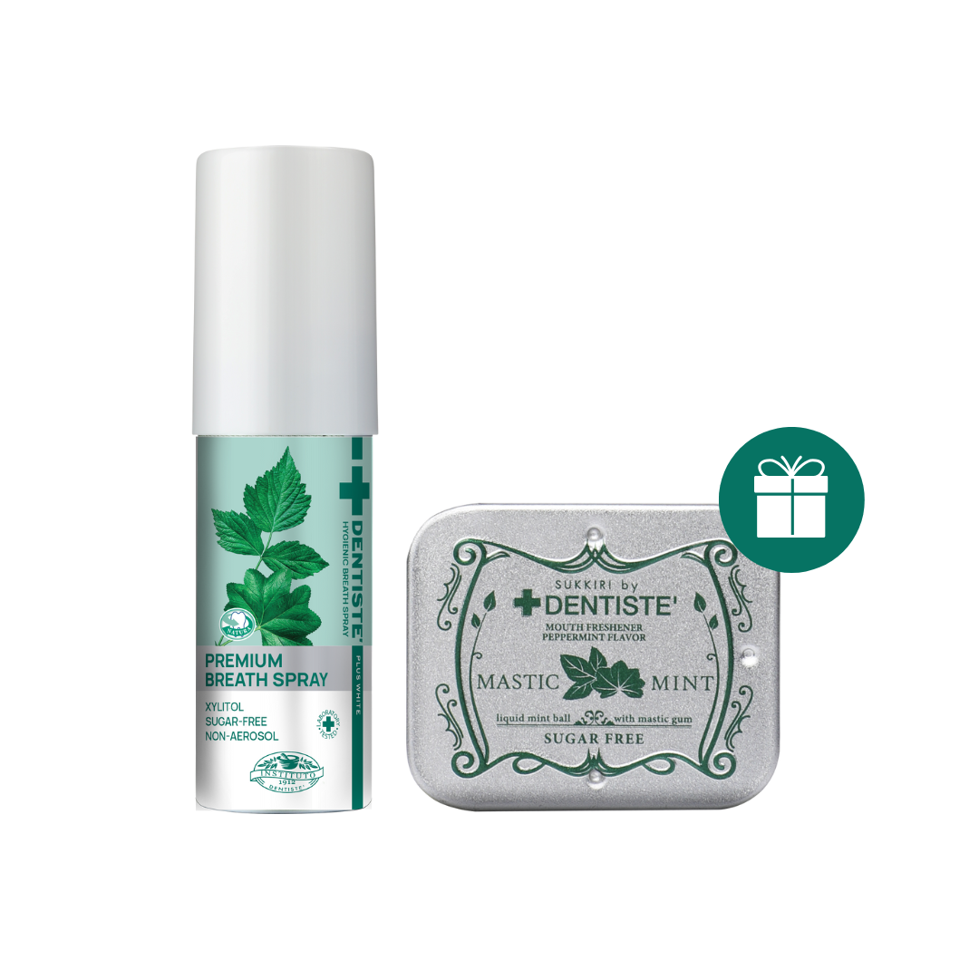 (Deal Duo) Dentiste' Hygienic Breath Spray 15 ml. & Dentiste' Sukkiri Love Mint 20 tab